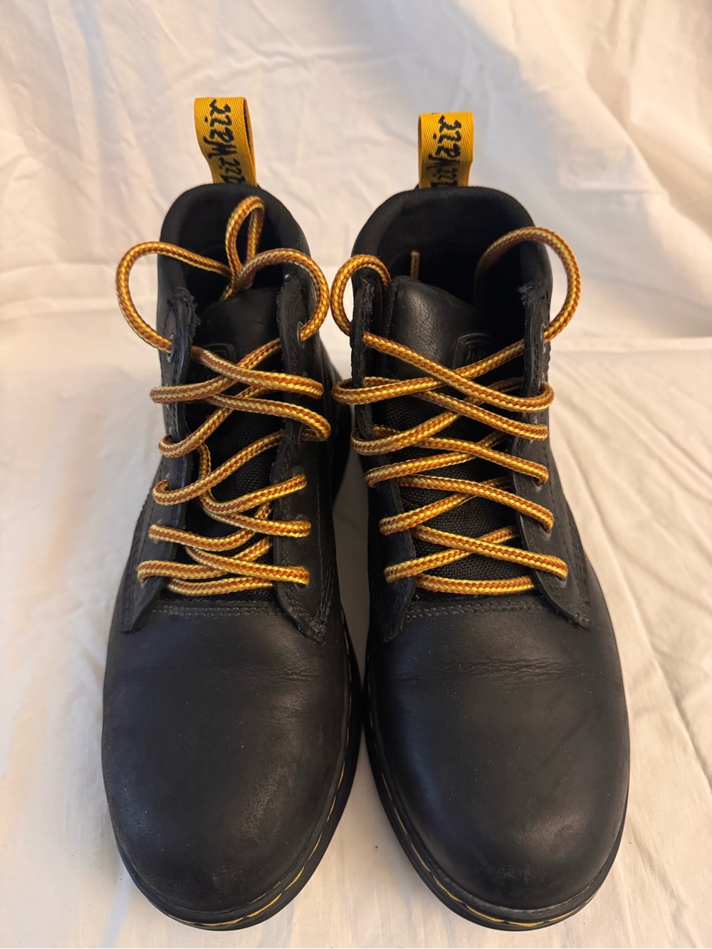 Safety work shoes, Dr. Martens Black Leather Boots,Alloy toe, slip resistant